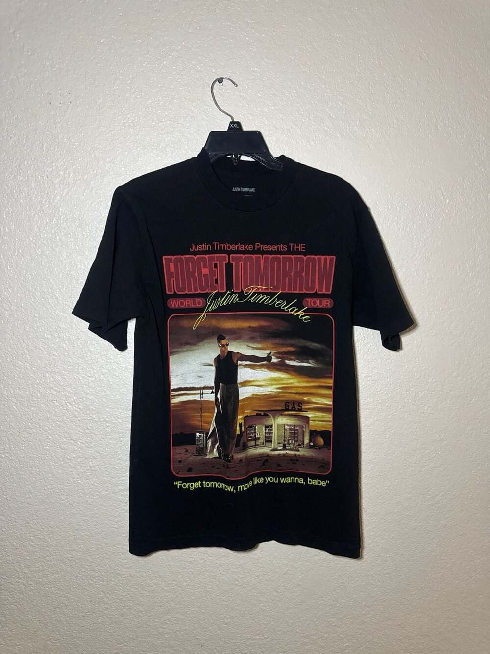 Justin Timberlake Forget Tomorrow World Tour 2024 Concert T-Shirt. Size Small